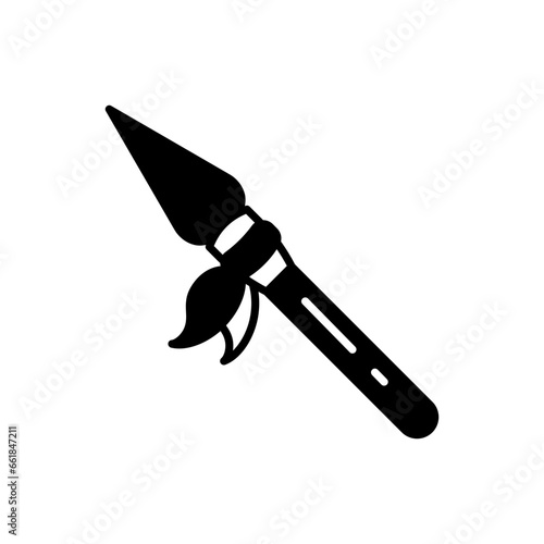 Spear icon in vector. Illustration