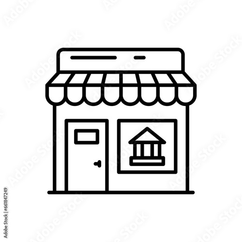 Museum Store icon in vector. Illustration