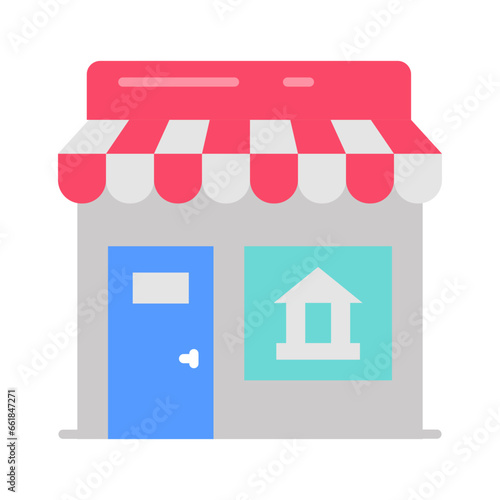 Museum Store icon in vector. Illustration