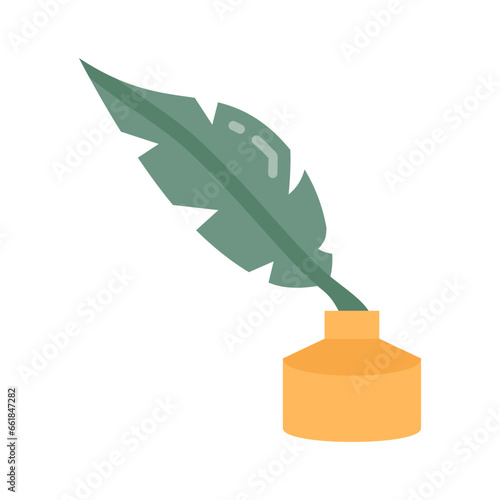 Quill Pen icon in vector. Illustration