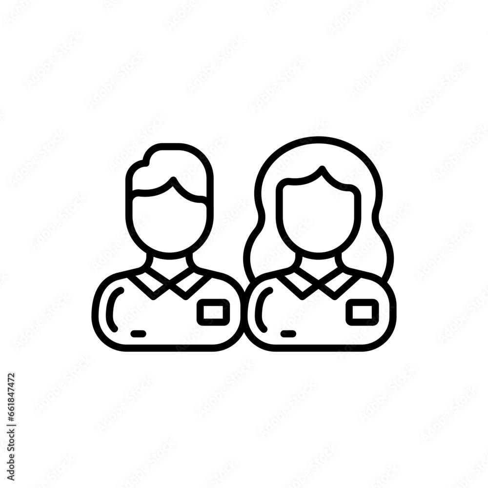 Museum Staff icon in vector. Illustration Museum Staff icon in vector. Illustration