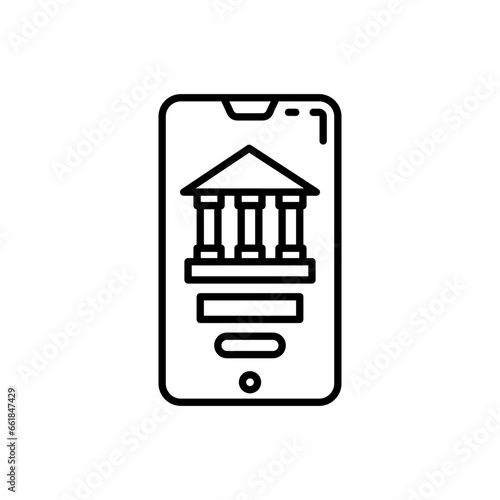 Museum App icon in vector. Illustration