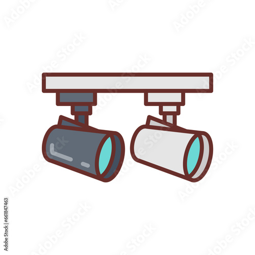 Spotlight icon in vector. Illustration