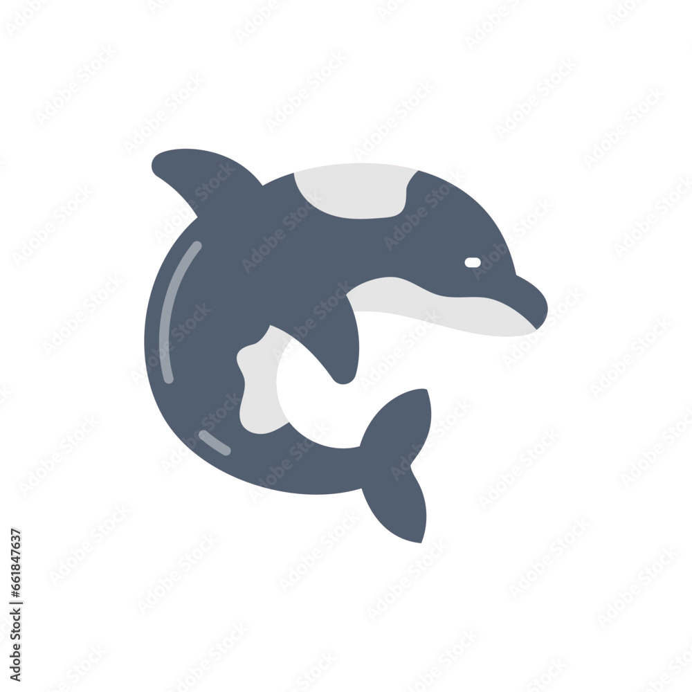 Fototapeta premium Giant Whale icon in vector. Illustration