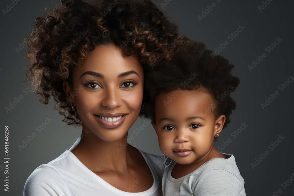 Mother holds her little daughter girl on white background Mother holds her little daughter girl on white background