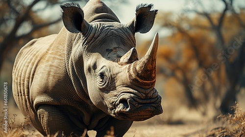 White rhinoceros in Kruger National Park, South Africa. © shehbaz