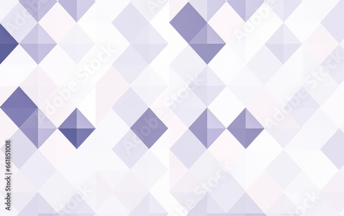 A white background with gray squares and triangles, geometric pattern, light violet, light navy. White geometric texture. 