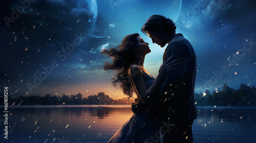 Fantasy romance novel stars sky