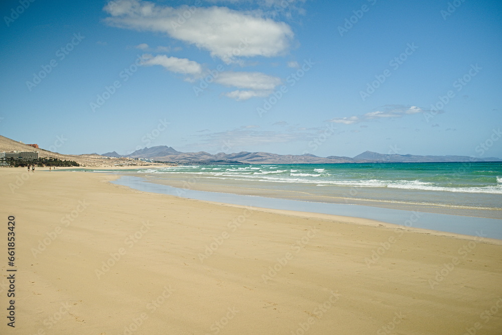 A beach in Fuertaventura, Spain, Europe