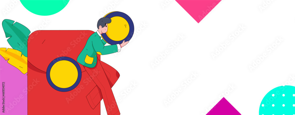 Internet financial management investment flat vector concept operation hand drawn illustration
Internet financial management investment flat vector concept operation hand drawn illustration