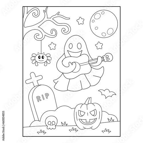 Halloween coloring pages for kids
