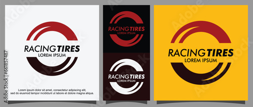 Motor vehicle tire logo template

