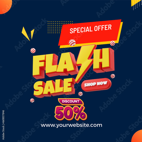 Flash Sale Design For Social Media Post 