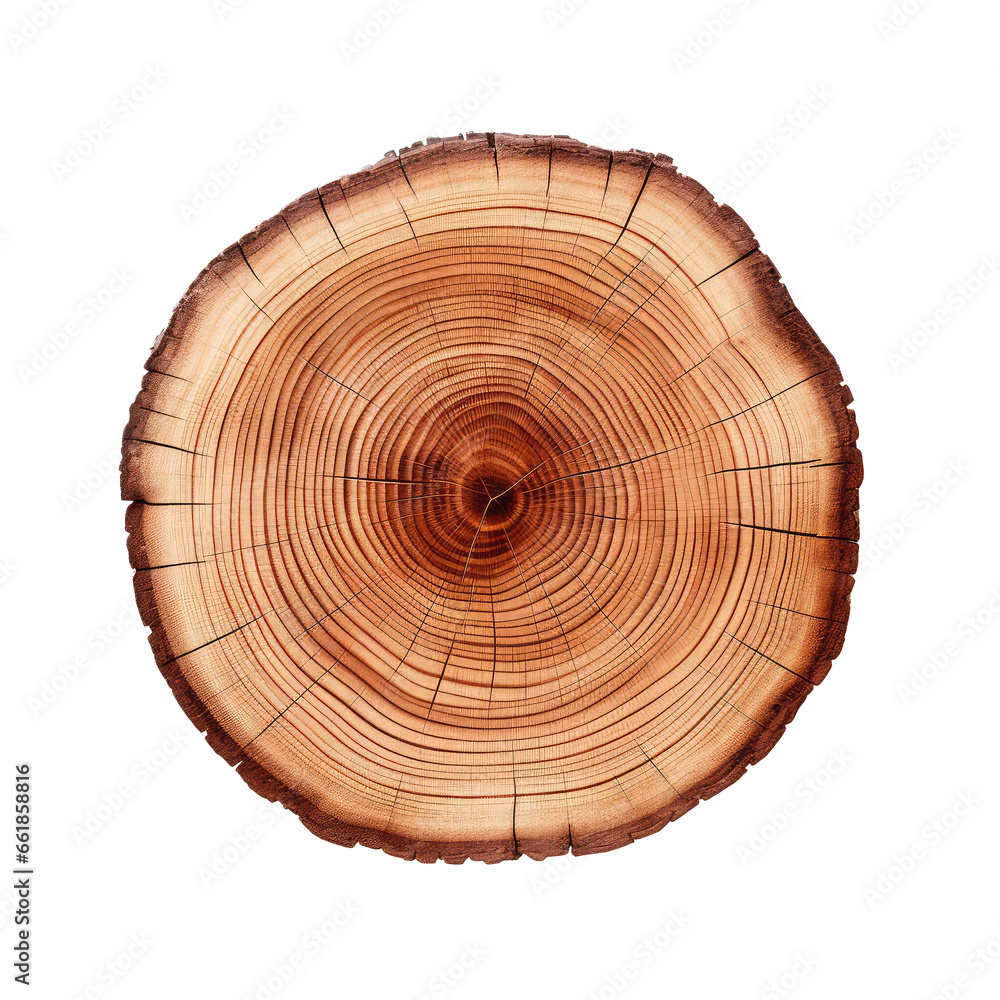 Fototapeta premium tree trunk isolated on white