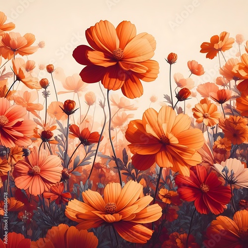 orange flower isolated on transparent background cutout © sakhawatullah