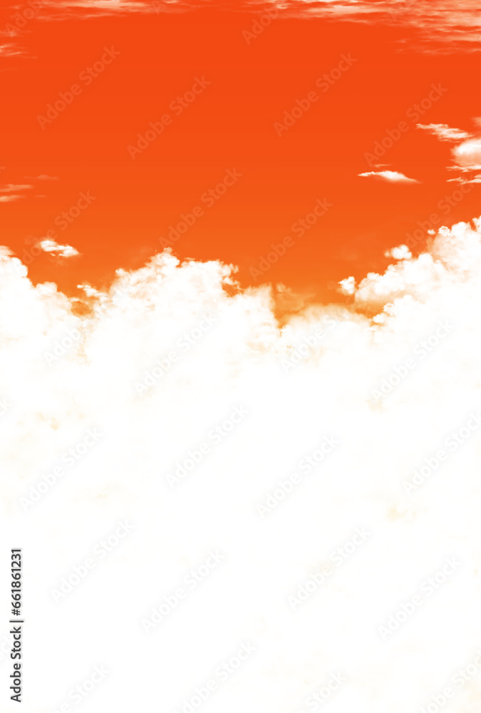 Obraz premium 背景素材_夕焼けと雲
