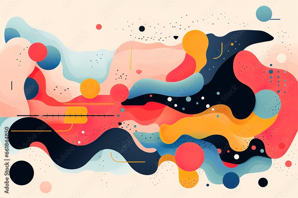 abstract line vector illustration 