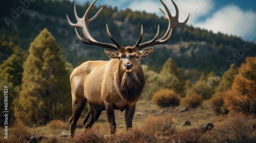 Huge Bull Elk