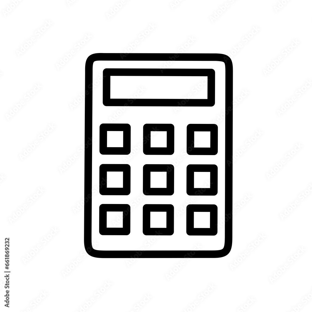 calculator icon vector with simple design calculator icon vector with simple design