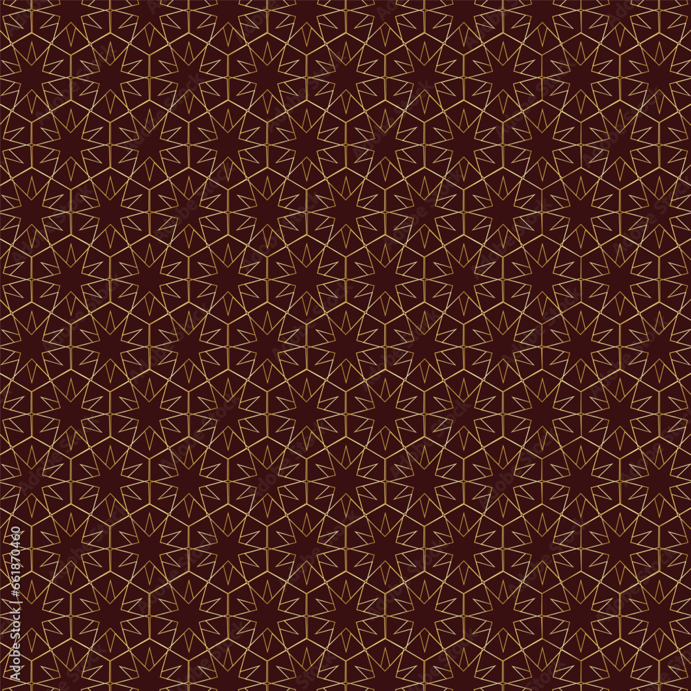 Abstract seamless islamic geometric pattern. Islamic seamless star pattern. Seamless pattern in authentic arabian style. Vector illustration.