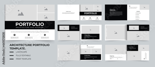landscape portfolio design Architecture portfolio design with creative layout