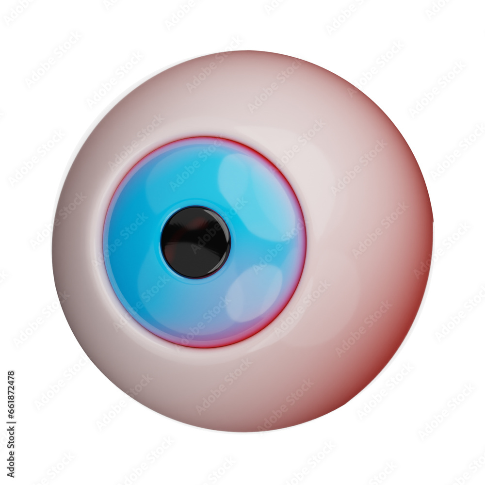 premium red eye hallowen icon 3d rendering on isolated backround premium red eye hallowen icon 3d rendering on isolated backround