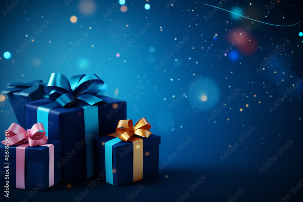 happy new year 2024 background with presents happy new year 2024 background with presents