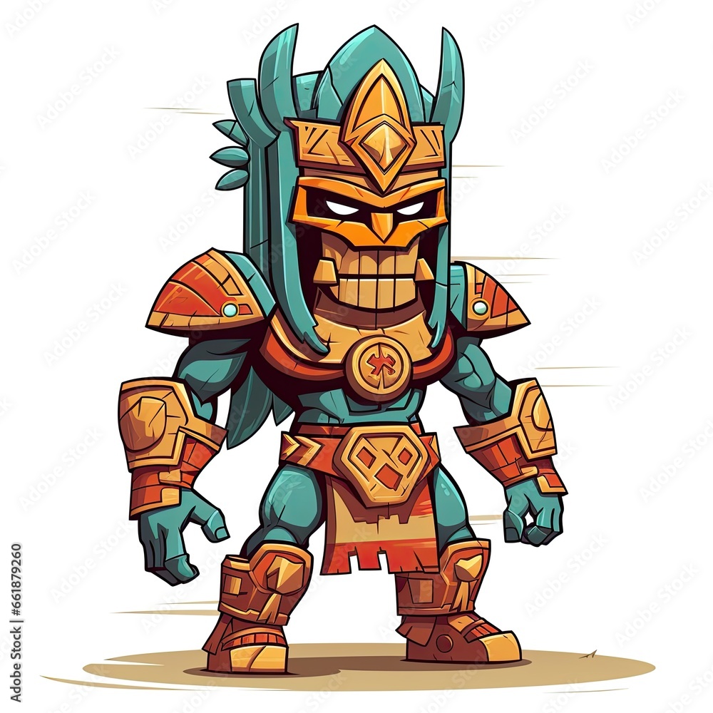Ancient warrior character from a forgotten civilization Ancient warrior character from a forgotten civilization