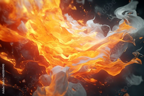 fire in the fireplace, Generative AI