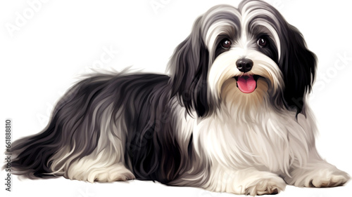 A close-up of a Havanese pet emphasizing its cute and adorable style, capturing hearts.