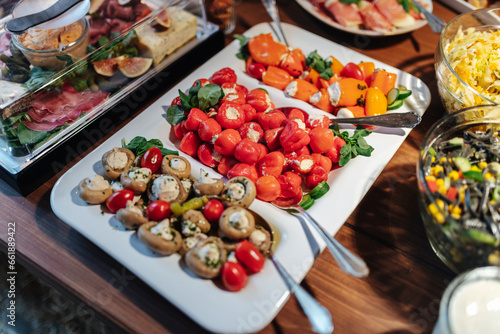 Wallpaper Mural Delicious buffet at a garden party wedding reception Torontodigital.ca