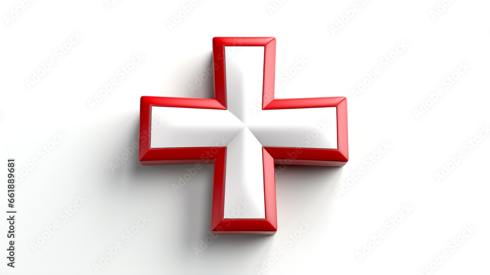 Obraz premium This close-up image features a medical cross, making it a valuable marketing asset in the healthcare industry.