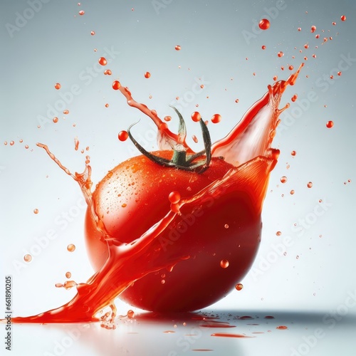 red tomato splash