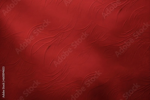 Textured Red Christmas Background. Abstract Graphic Design with Velvet Texture.