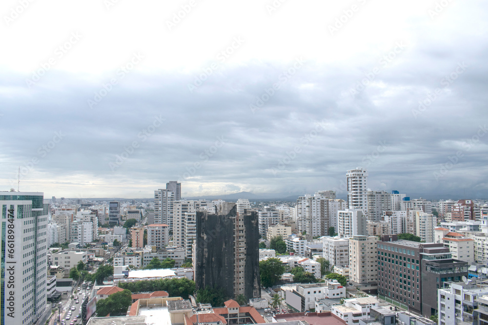 Aerial view of Santo Domingo city.  Dominican Republic