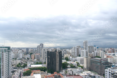 Aerial view of Santo Domingo city.  Dominican Republic © deivis