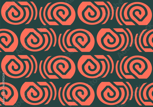 seamless pattern with spirals
