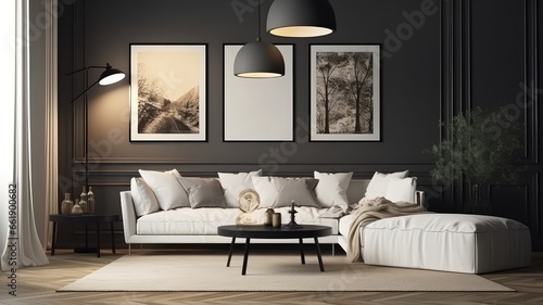 realistic and modern interior living room photography with luxurious lifestyle