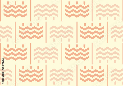 pattern with hand drawn waves
