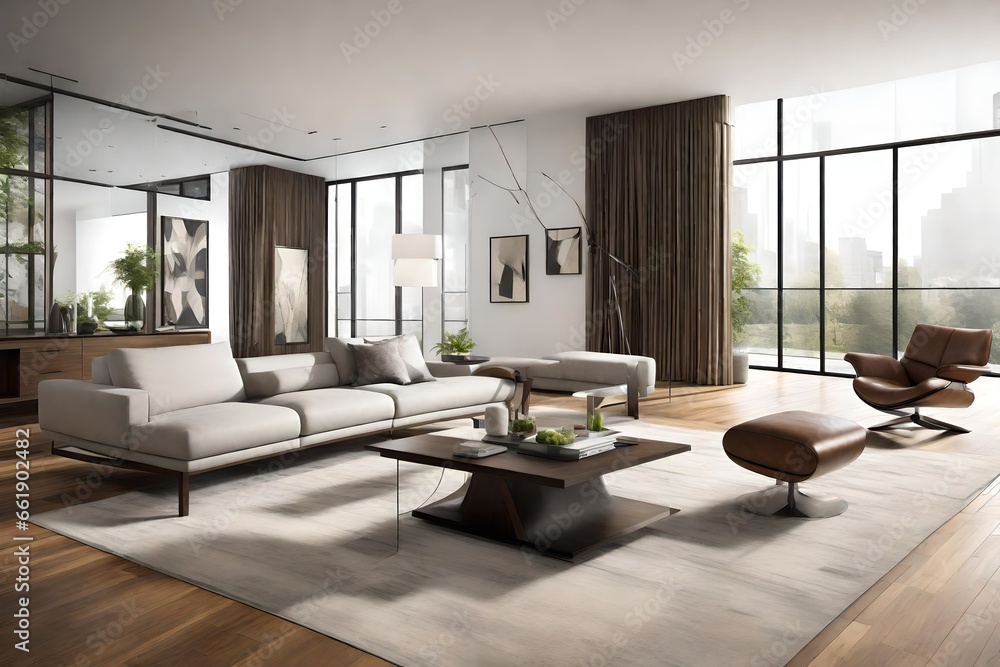 Fototapeta premium living room interior