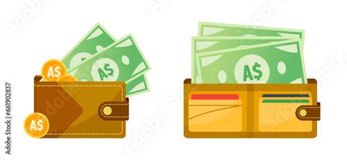 Wallet Full of Australian Dollar Money