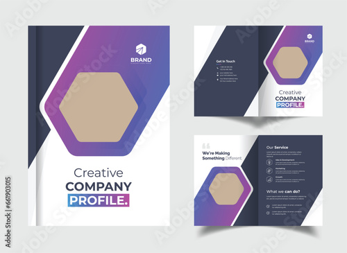 Corporate Company Profile Brochure Template Design, 4 Page Brochure Design