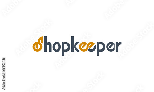 Writes "Shopkeeper" with the same unique letter S and ee