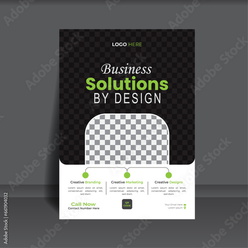 Business solution by design, Flyer design in A4 