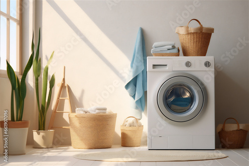 washing machine and laundry room