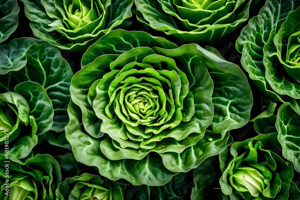 Obraz premium cabbage in the garden
