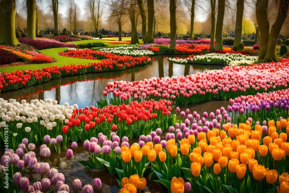 tulips in the park tulips in the park