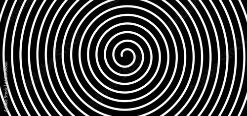 Hypnosis, hypnotic spiral line pattern. Circles patroon. Volute, spiral. Circle tunnel element. Psychedelic optical illusion. Concentric lines concept. Radial, spiral rays, wave. Circular, rotating.