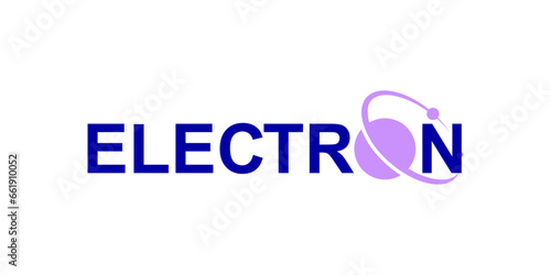 Modern logo design for the word "electron".  