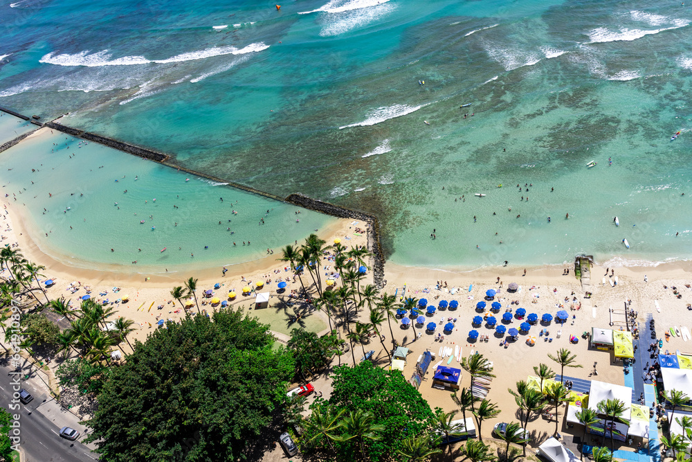 view of the beach in Hawaii